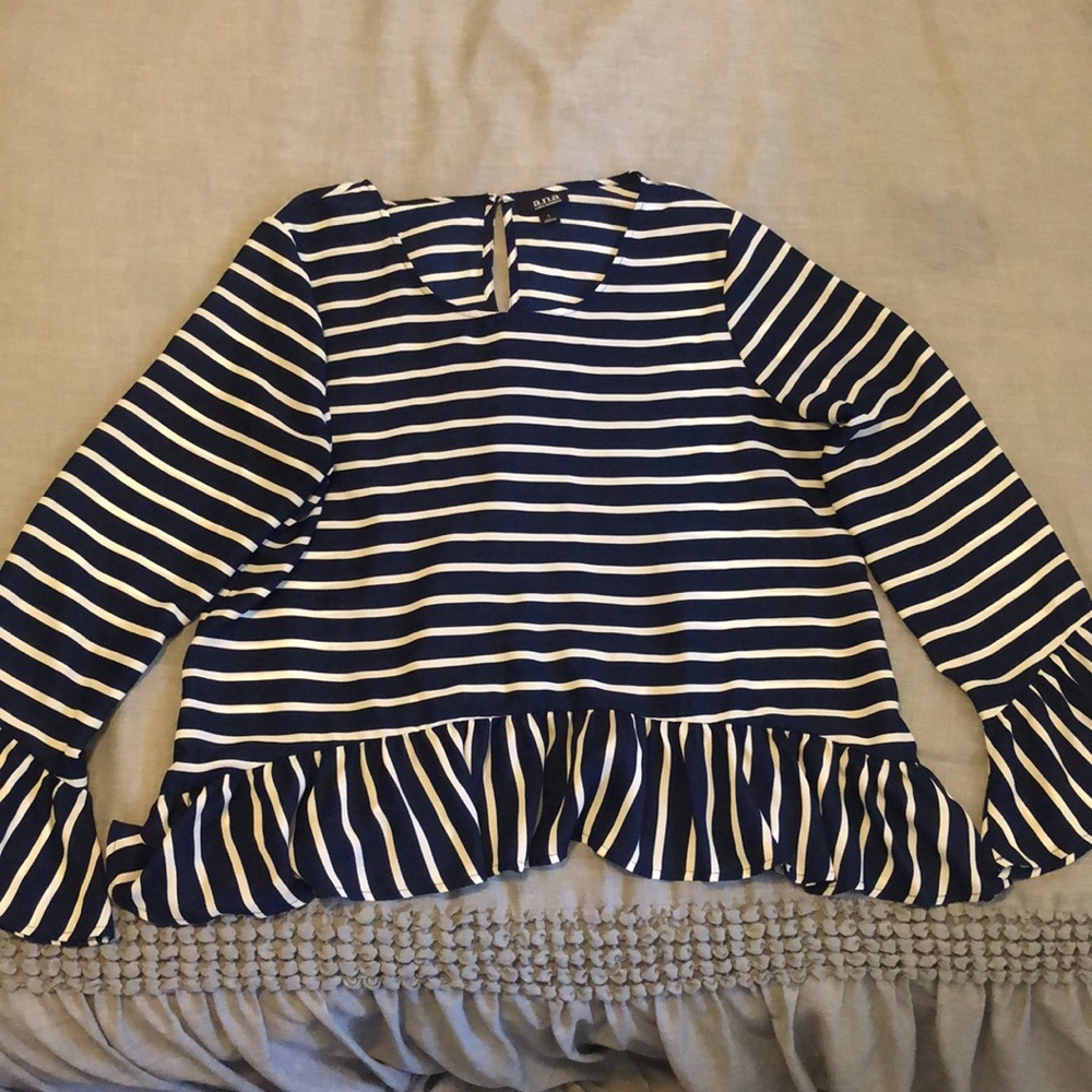 Striped Navy Blouse